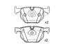 Brake Pad Set:34 21 6 761 285